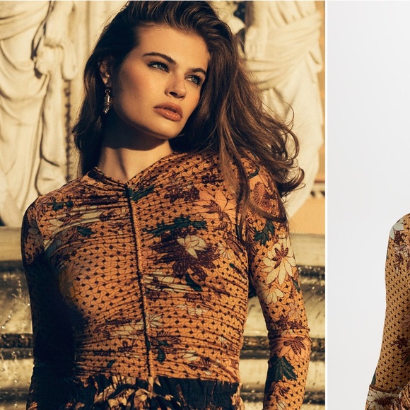 Ulla Johnson print long-sleeved top - XL - Picture 4 of 10